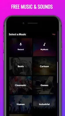 Animo - Intro Maker for YouTube Music Video Editor android App screenshot 1